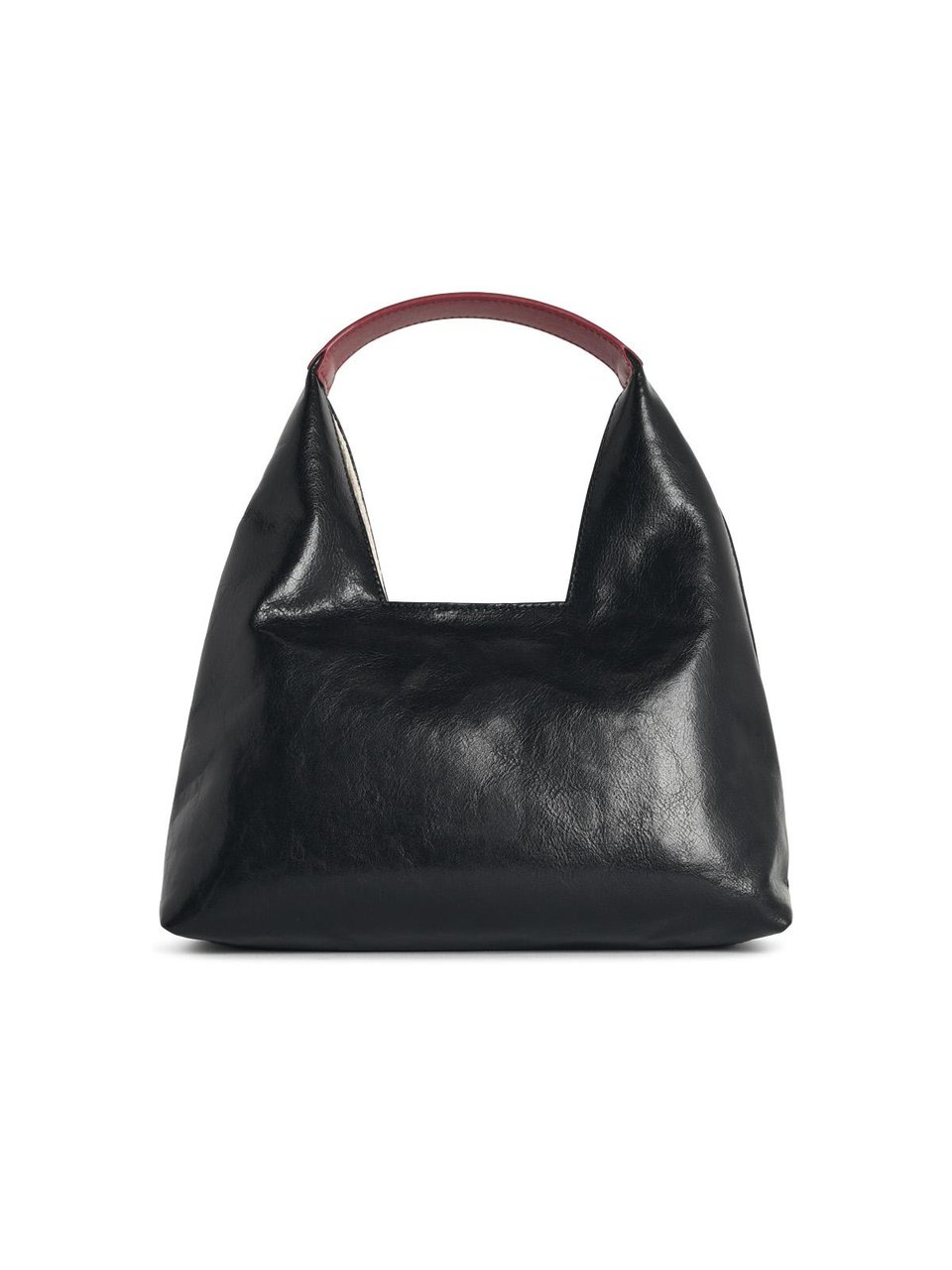 Marni 'Trapeze' Mini Black Leather Handbag Zwart
