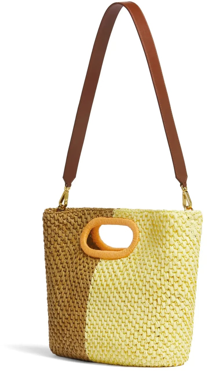 Marni Clutch Yellow/brown Geel