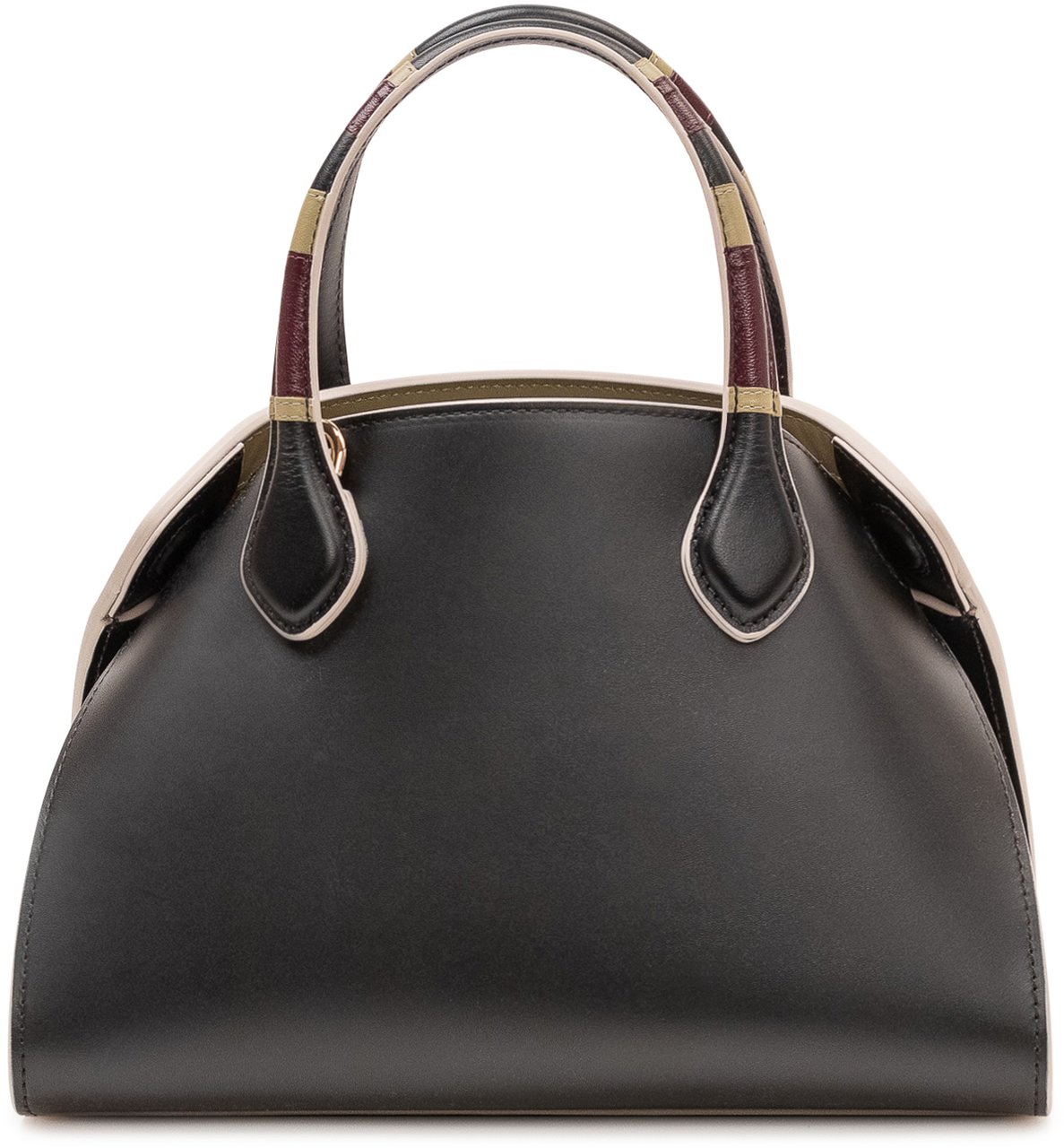 Marni Borsa Overlap Piccola con Tracolla Donkergrijs