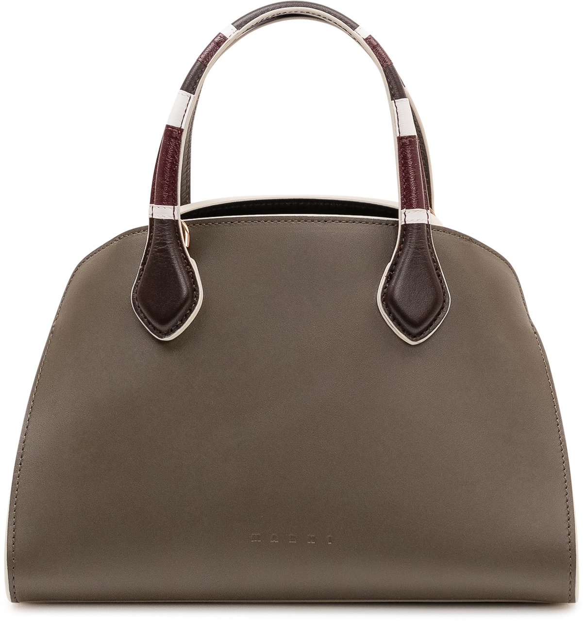 Marni Borsa Overlap Piccola con Tracolla Taupe