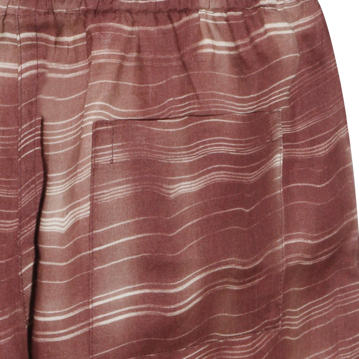 Marni Wavy Stripe Pattern Brown Shorts Bruin