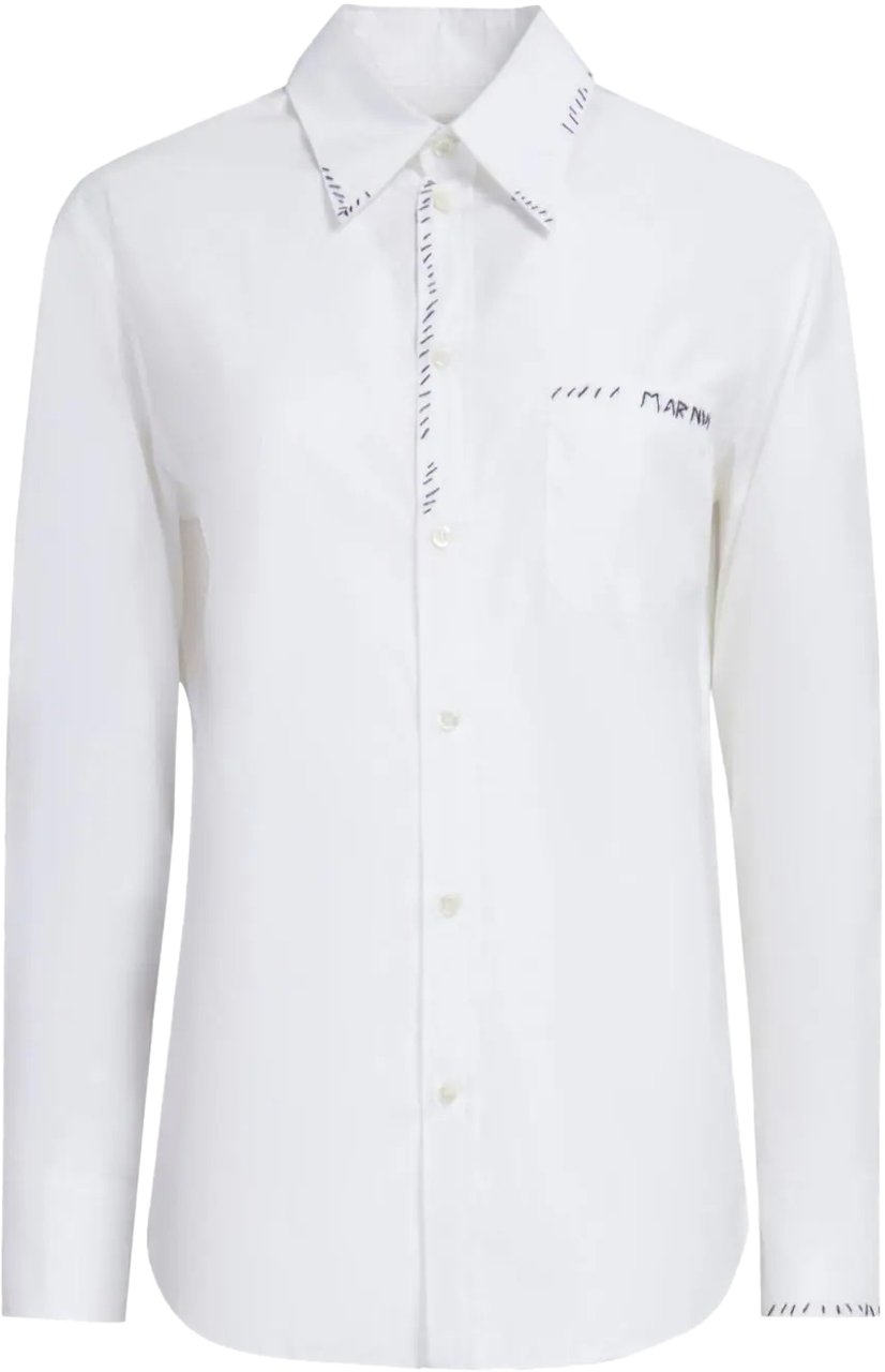 Marni camicia white Wit