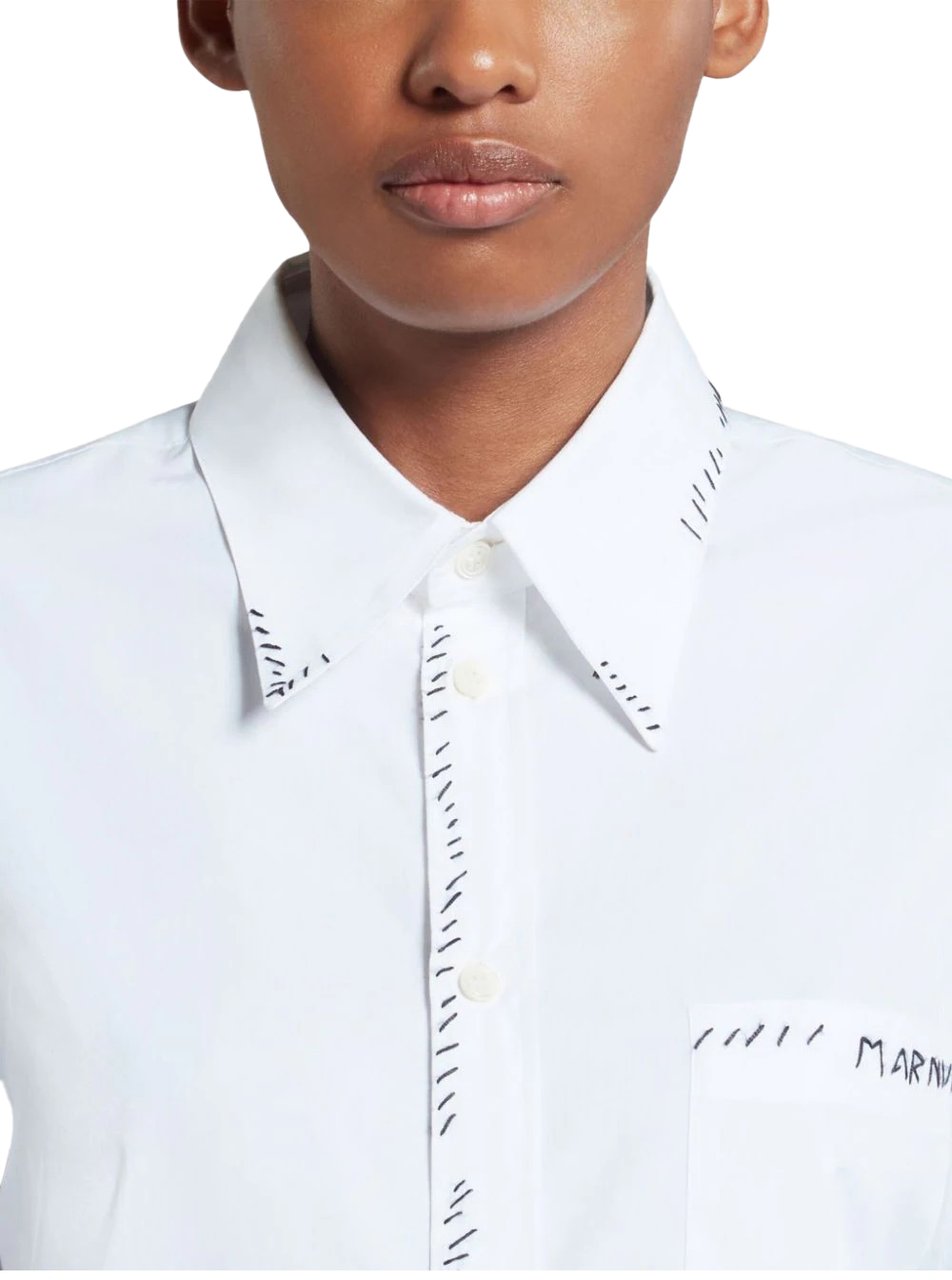 Marni camicia white Wit
