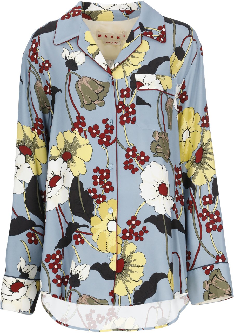 Marni Shirts Light Blue Blauw
