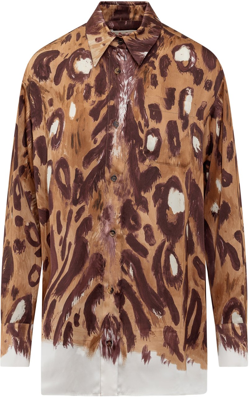 Marni Camicia con Stampa Bruin
