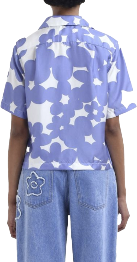Marni Printed Shirt Blue/white Wit