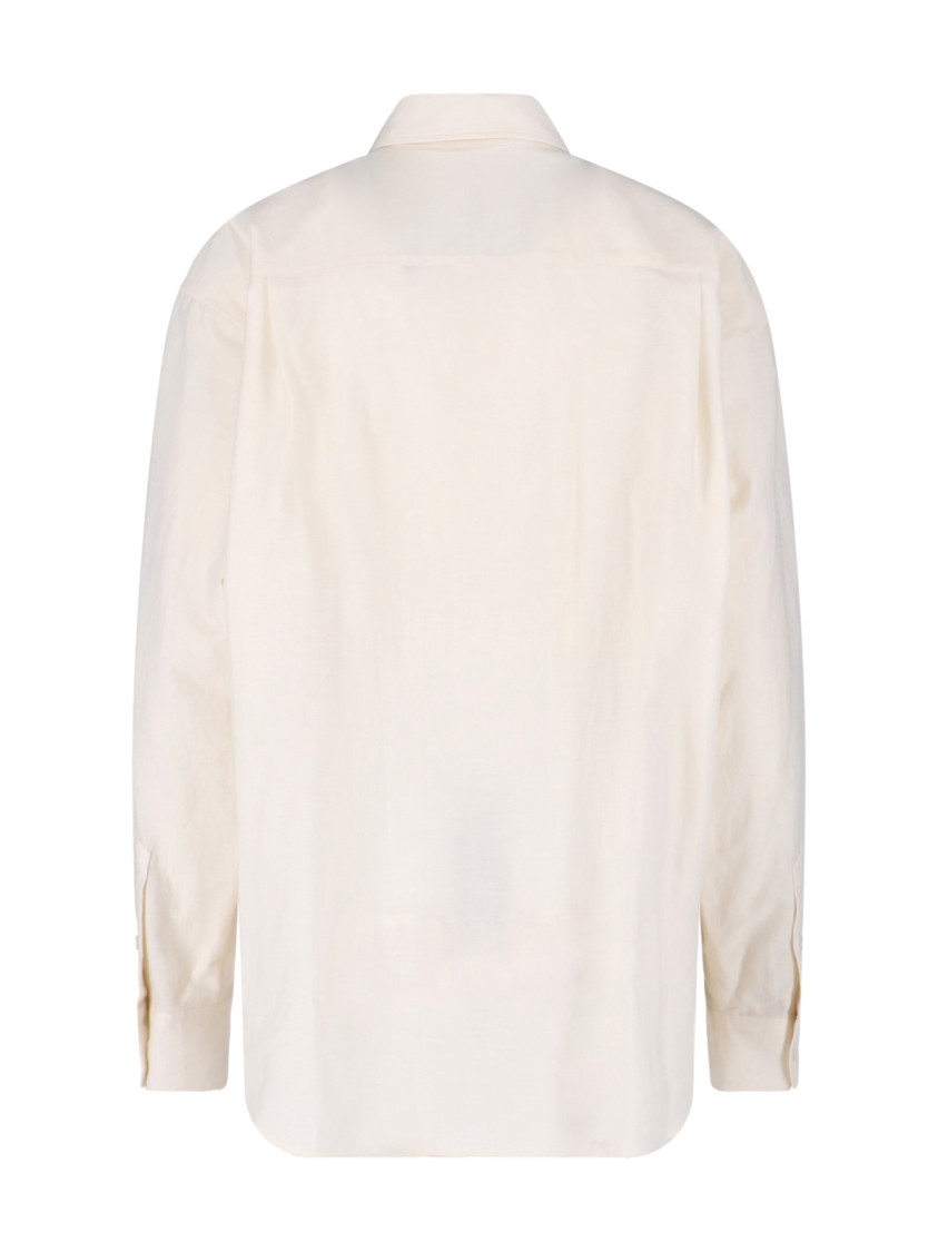Marni Ruffle Shirt – Cream Neutraal