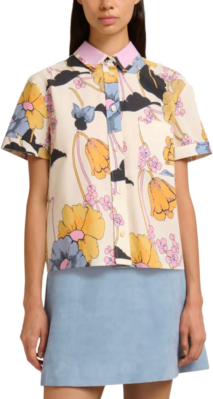 Marni Shirt Yellow Multi Color Geel