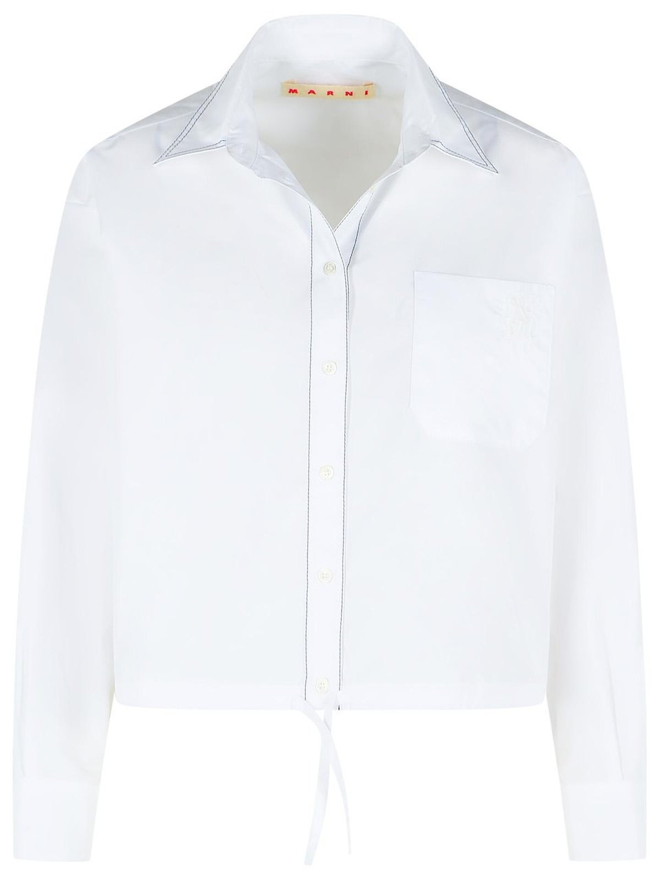 Marni White Cotton Shirt Wit