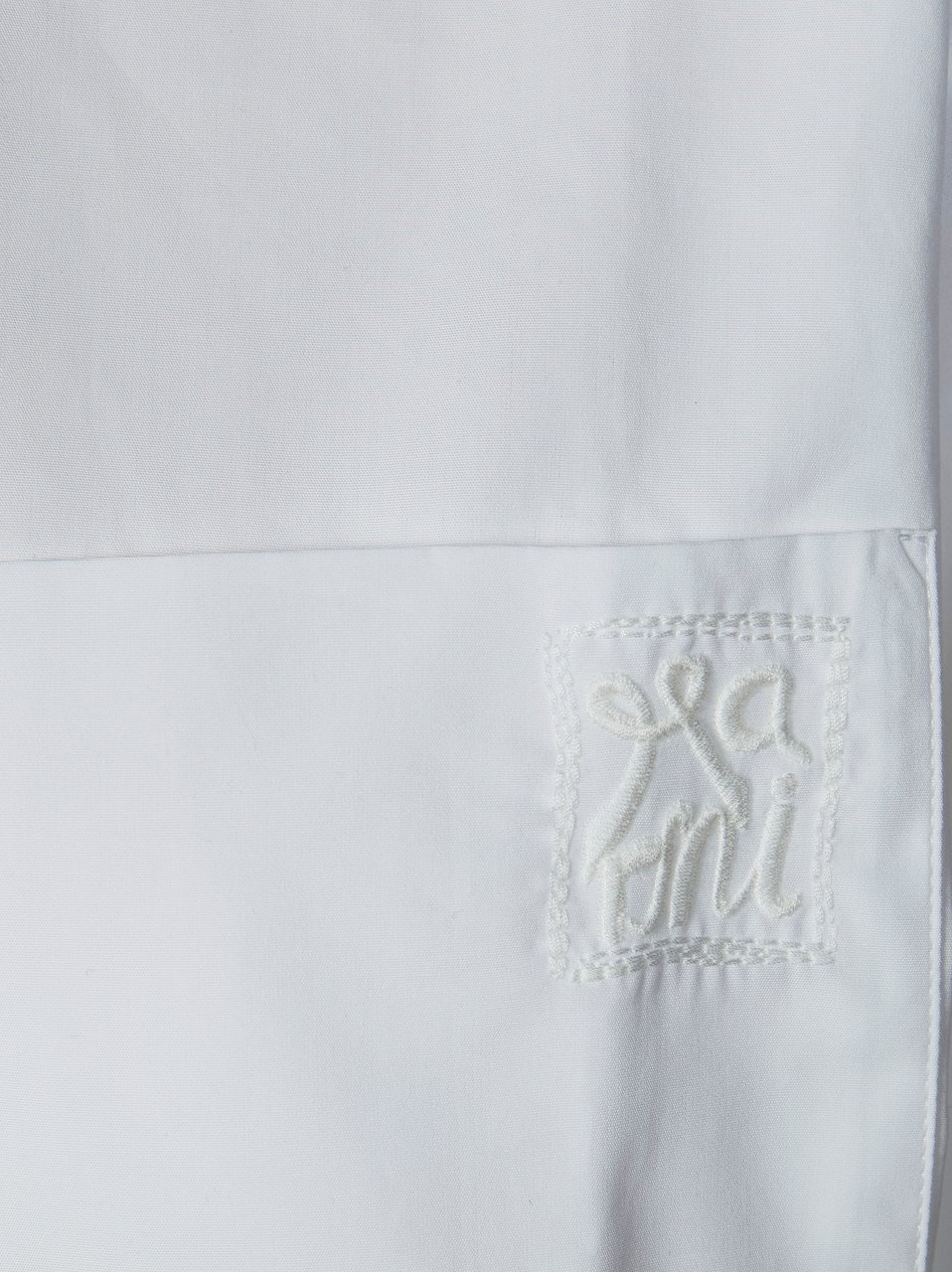 Marni White Piping Drawstring Cropped Shirt Wit