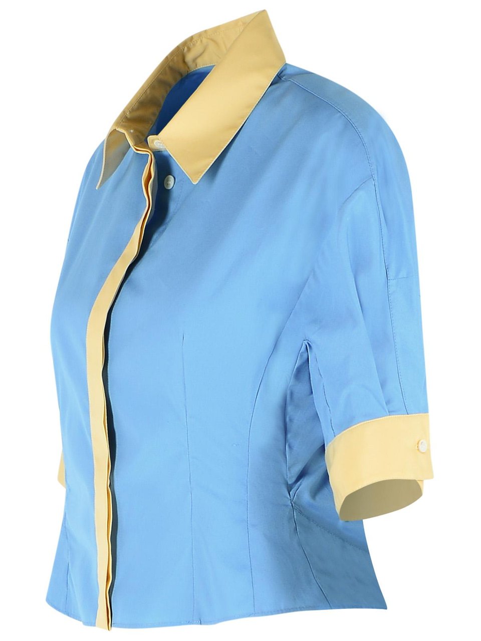 Marni Light Blue Cotton Shirt Blauw