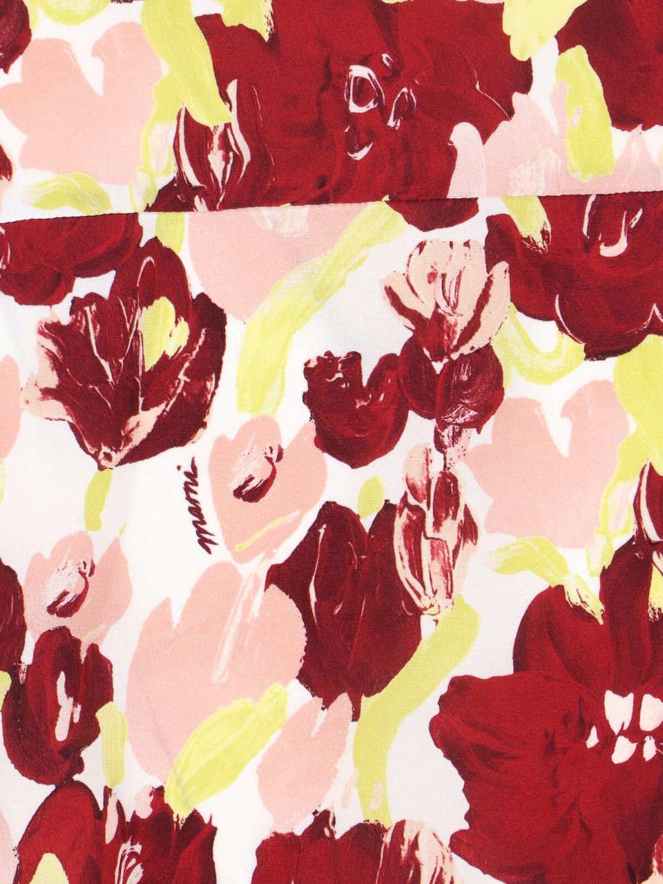 Marni Multicolor Floral Pattern Silk Shirt Roze