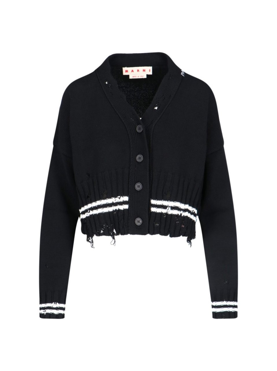 Marni V-Neck Cardigan – Black Zwart