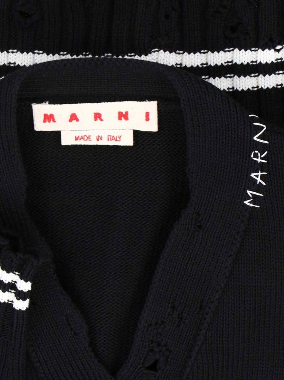 Marni V-Neck Cardigan – Black Zwart