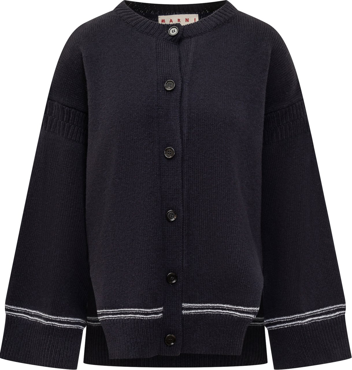 Marni Cardigan Marni in Lana Vergine Blauw