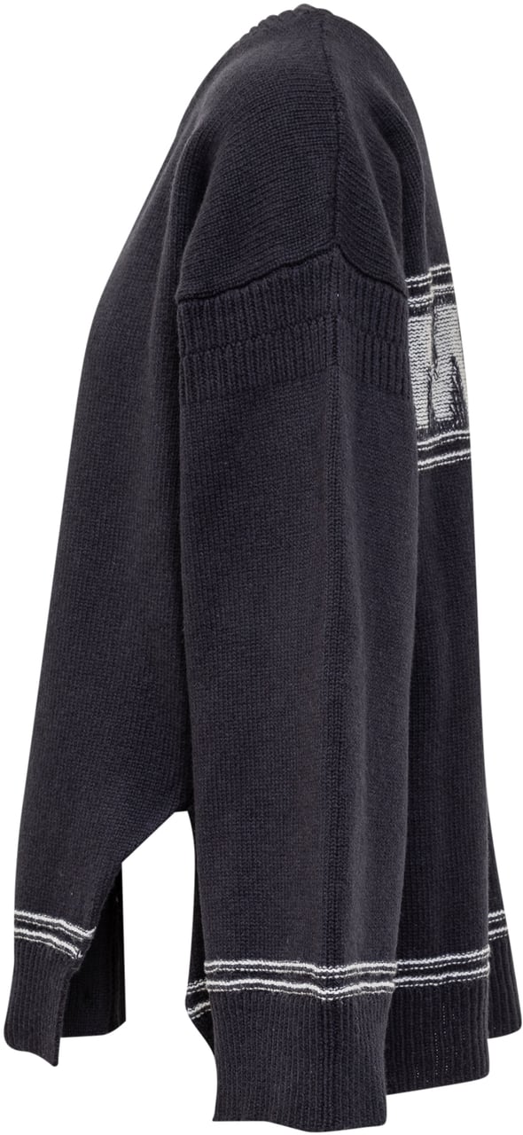 Marni Cardigan Marni in Lana Vergine Blauw