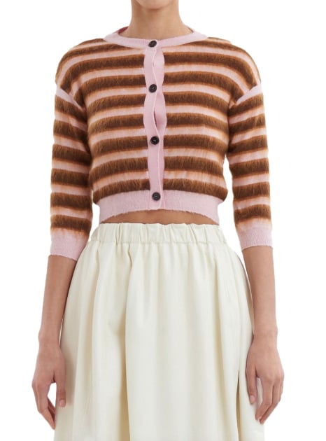 Marni Cardigan Pink/brown Bruin
