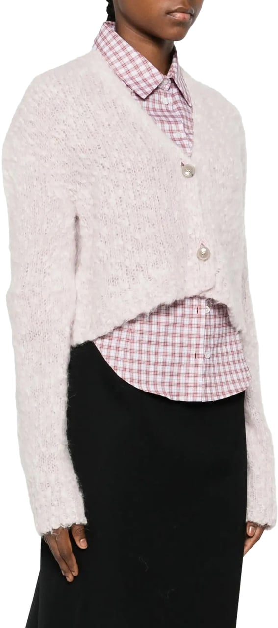 Marni Cropped Cardigan Pink Roze
