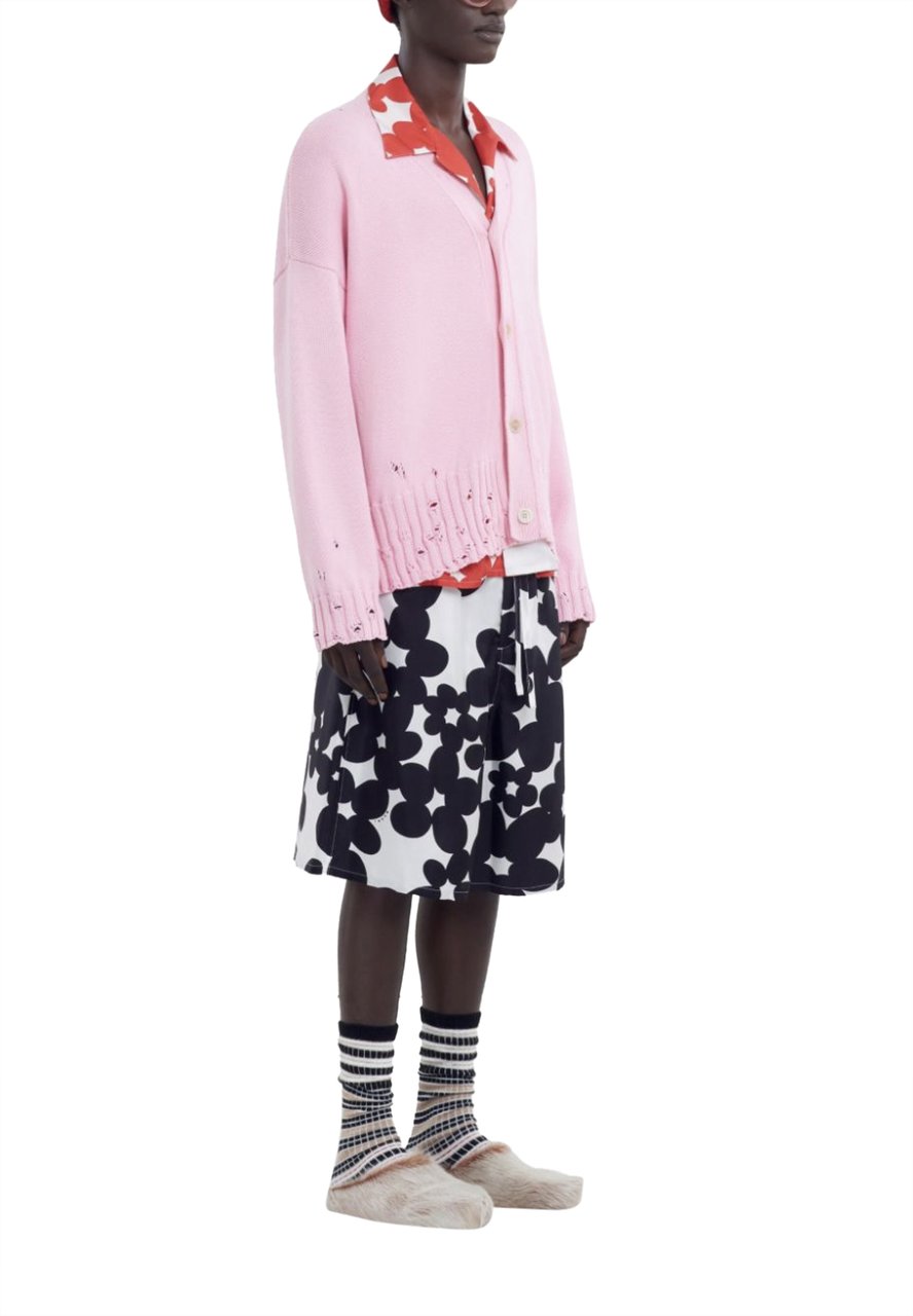 Marni Knitted Cardigan Pink Roze