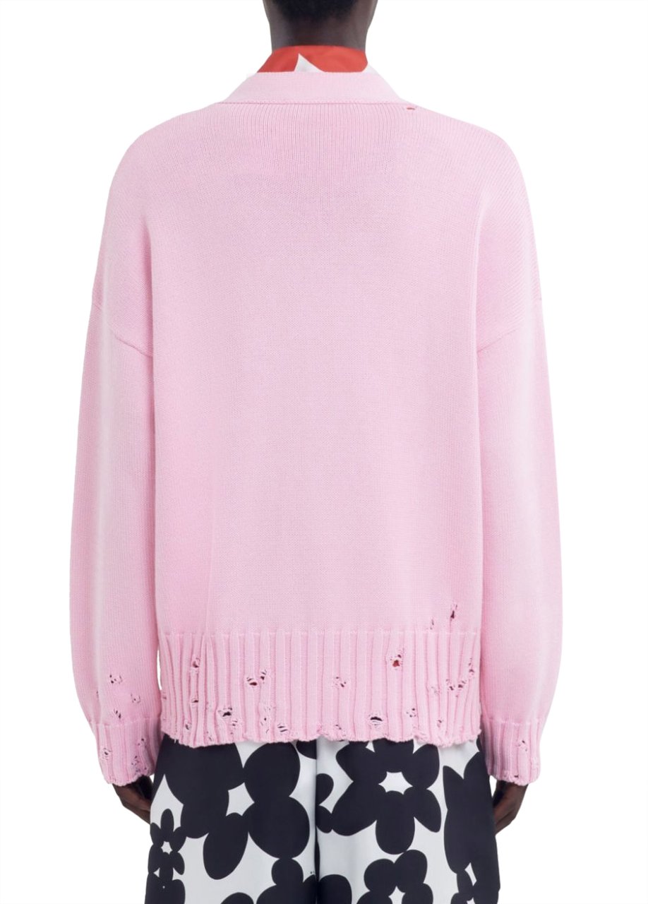 Marni Knitted Cardigan Pink Roze