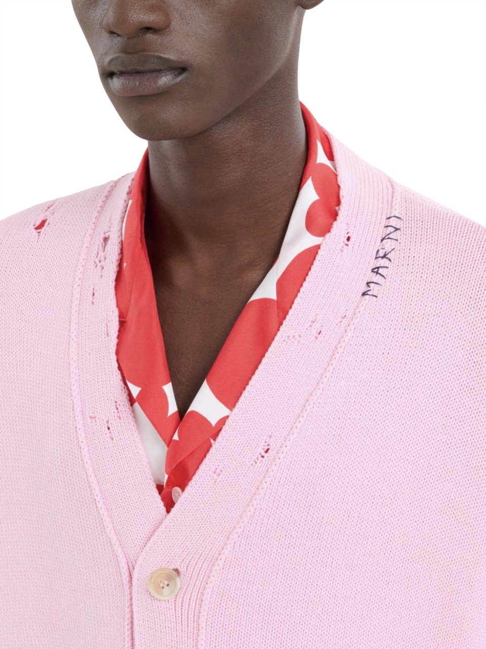 Marni Knitted Cardigan Pink Roze