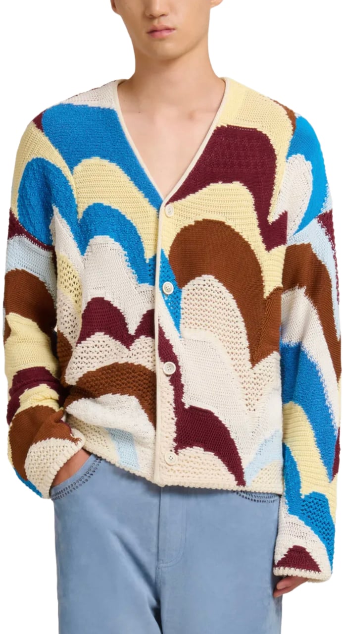 Marni Cardigan Multi Color Divers