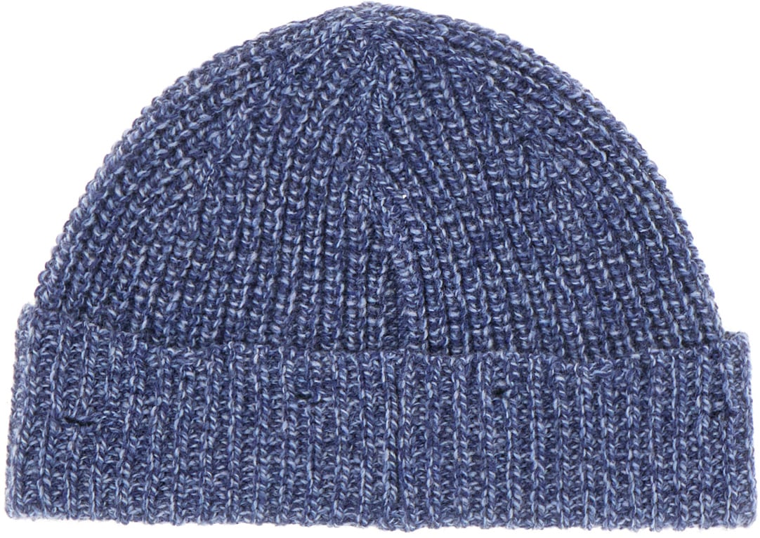 Marni Marni Melange blue wool beanie hat Blauw