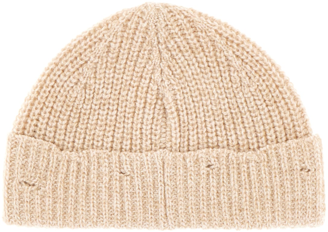 Marni Marni Melange sand wool beanie hat Neutraal