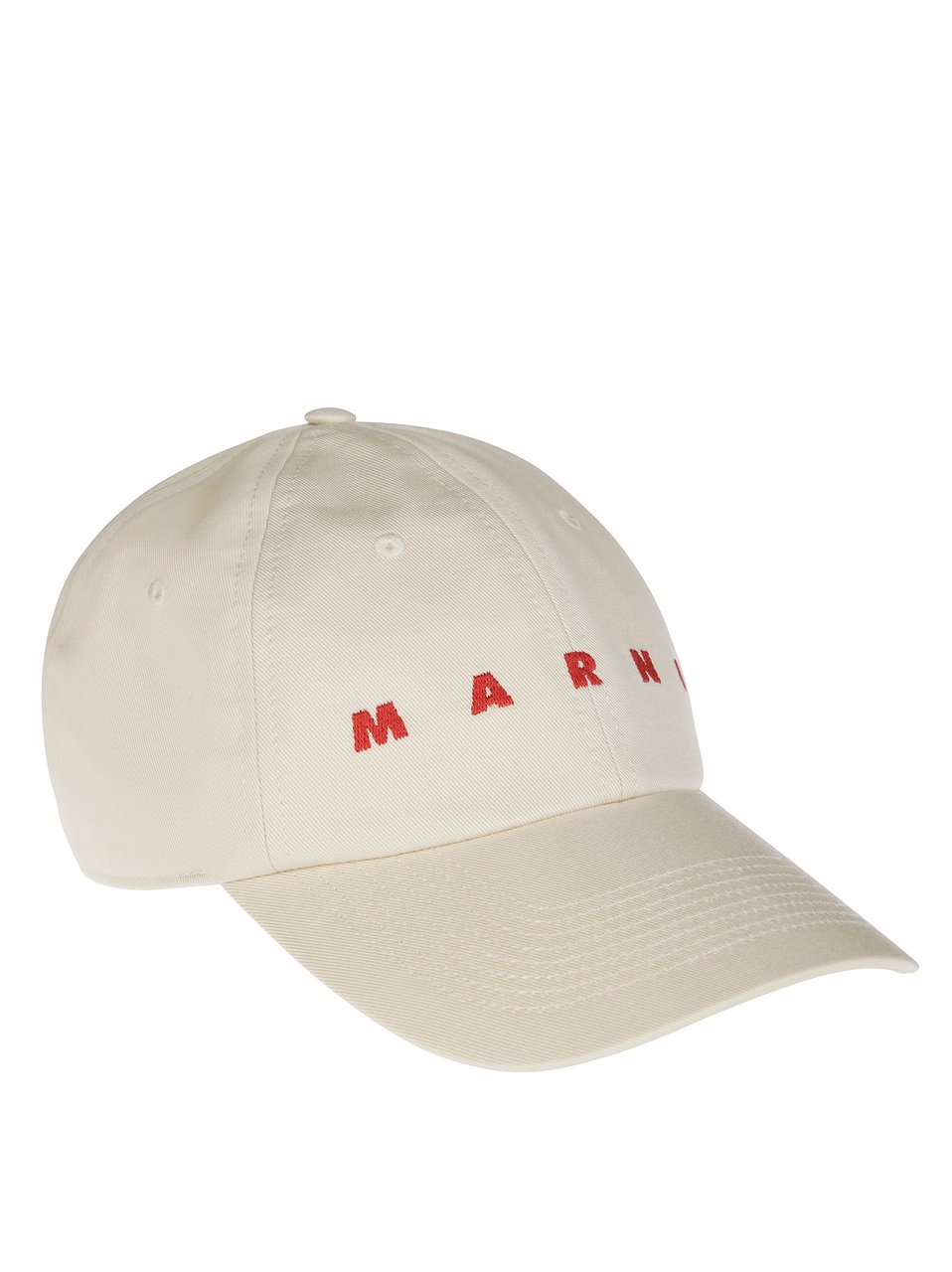 Marni Classic Six-Panel Cap with Bold Lettering Geel