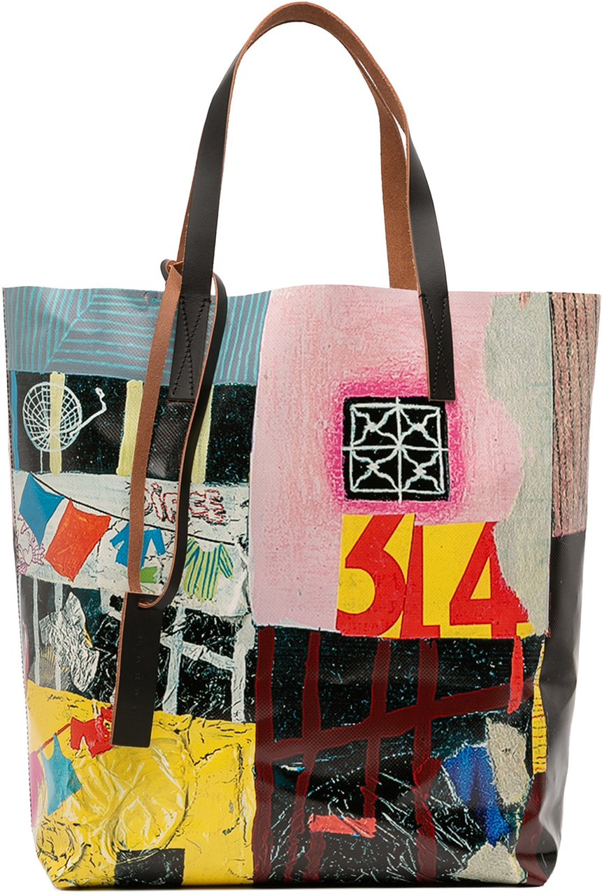 Marni Printed PVC Tote Divers