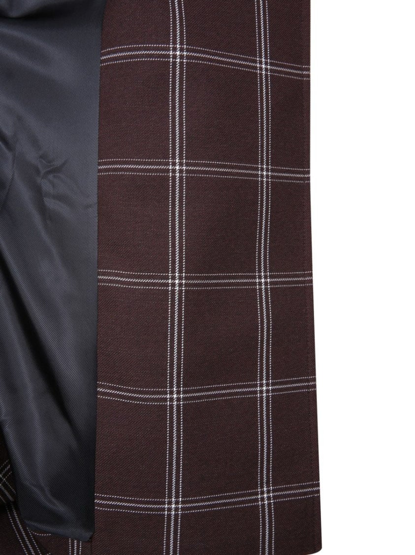 Marni Double-Breasted Trench Coat With Two-Tone Design Bruin
