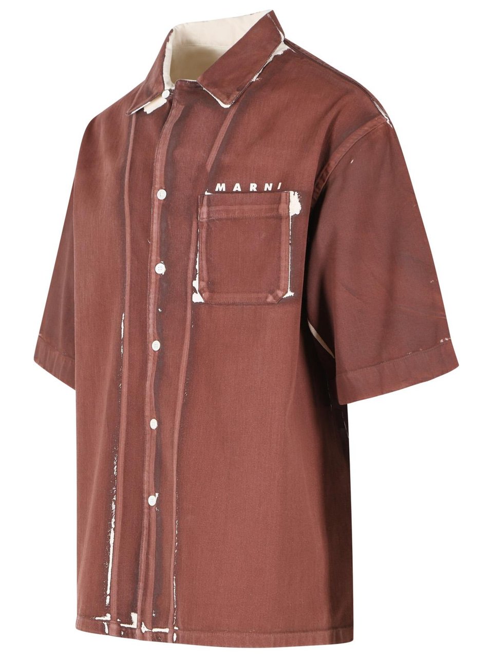 Marni Brown Cotton Shirt Bruin