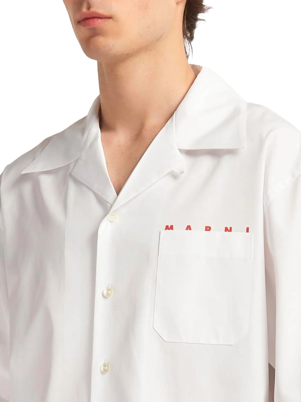 Marni S/s Shirt White Wit