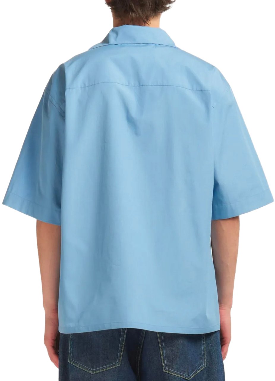 Marni S/s Shirt Sky Blue Blauw