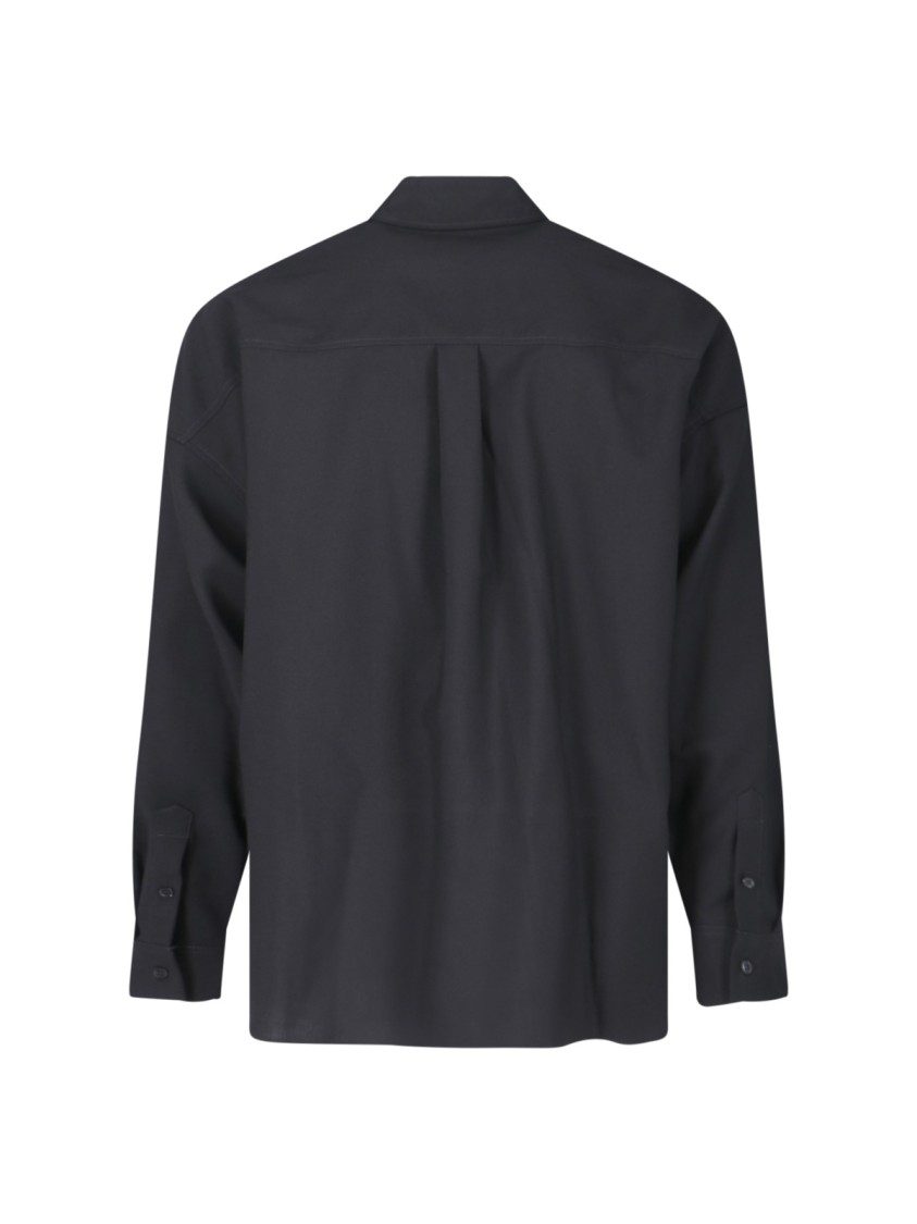Marni Two-Tone Shirt – Navy/Red/Black Blauw