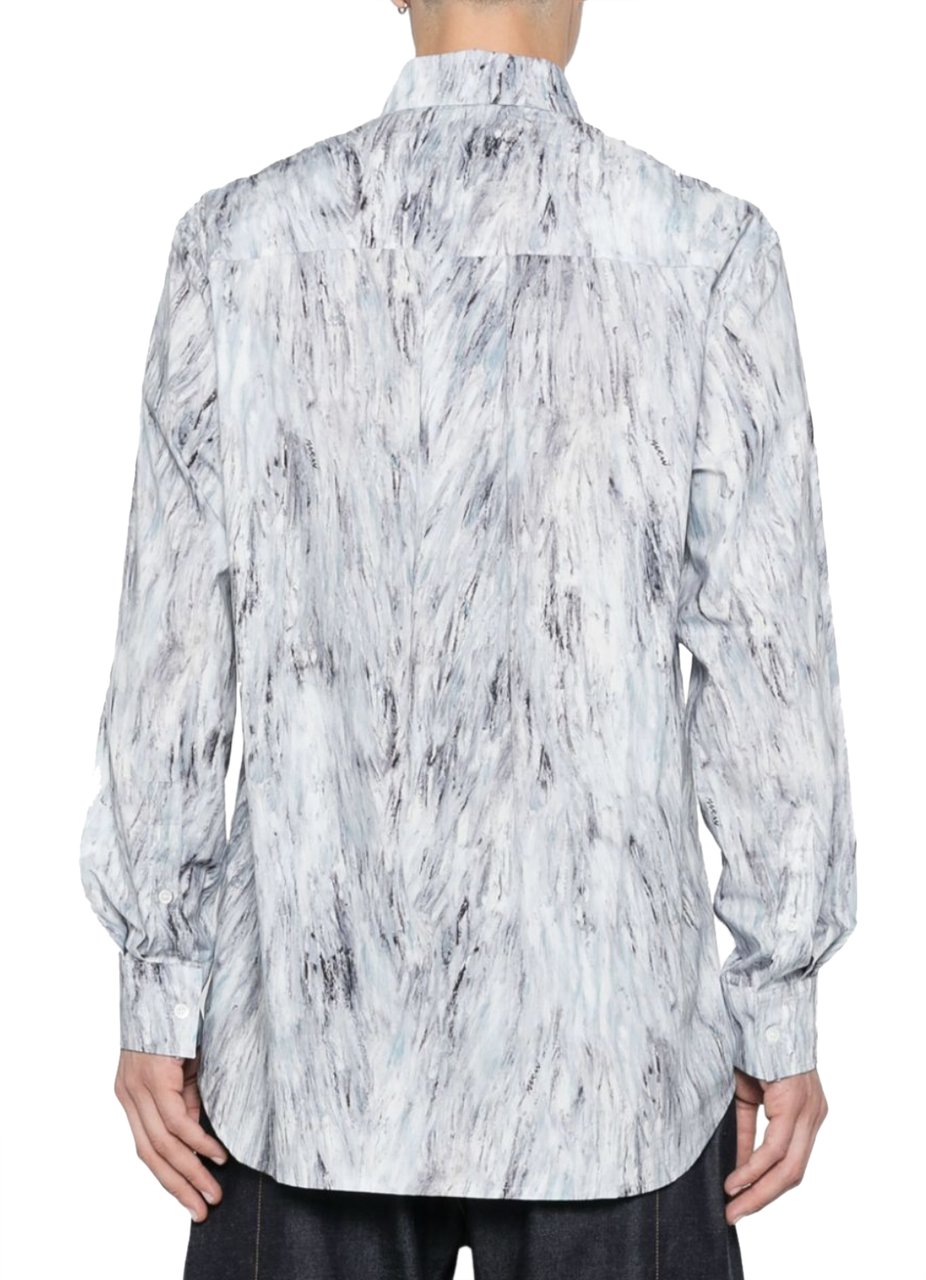 Marni L/s Shirt Poplin Frost Divers