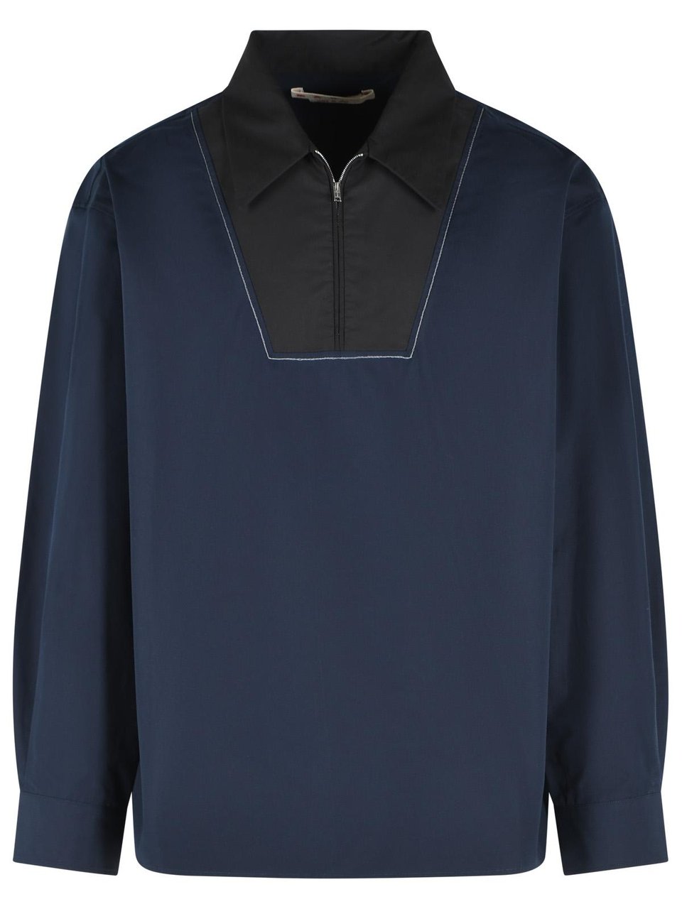 Marni Blue Cotton Shirt Zwart