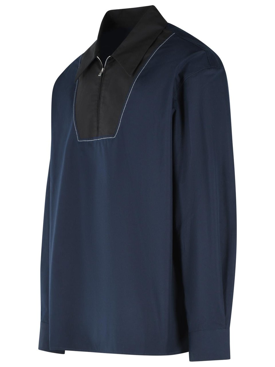 Marni Blue Cotton Shirt Zwart