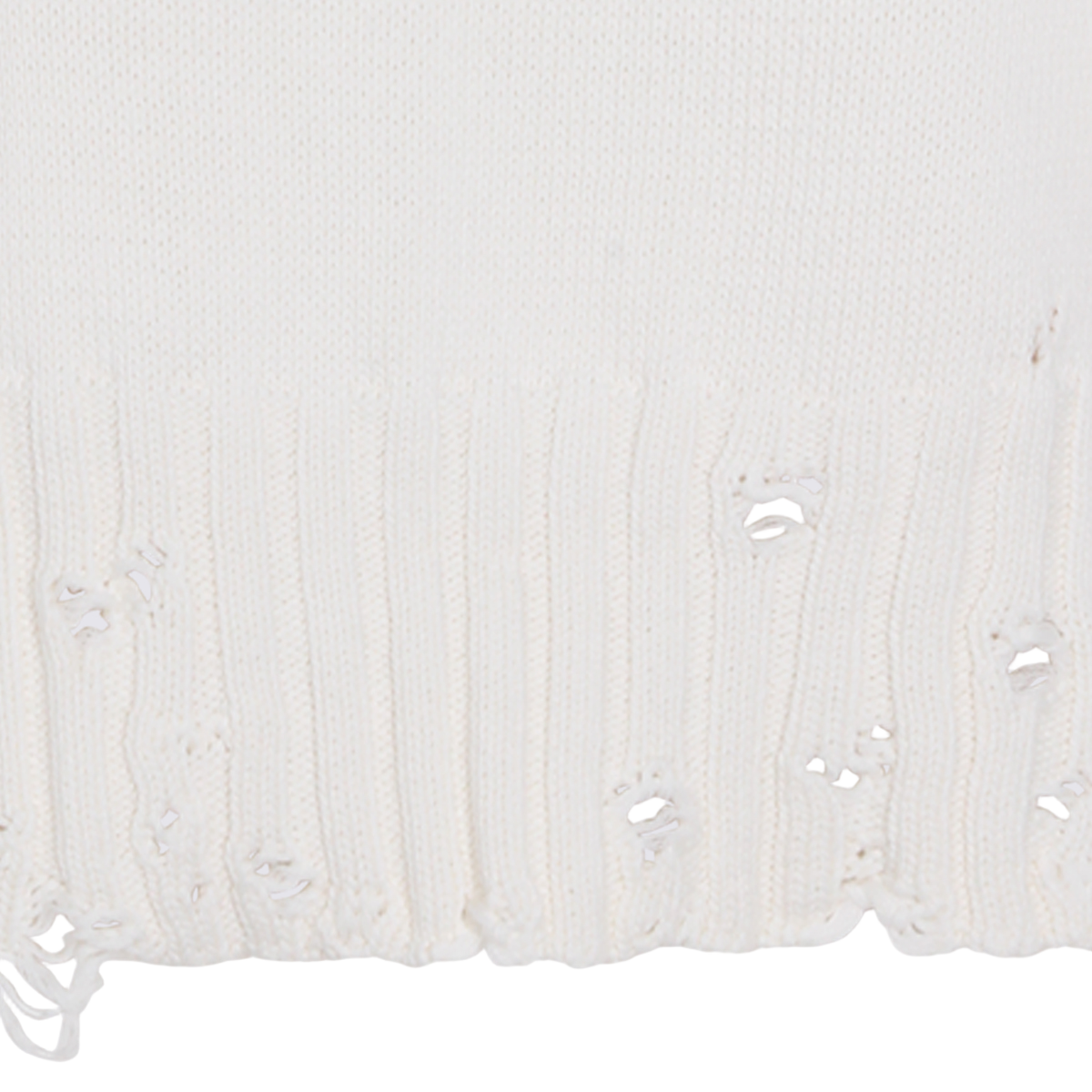 Marni Sleeveless V-Neck Sweater with Ruffled Edges Wit