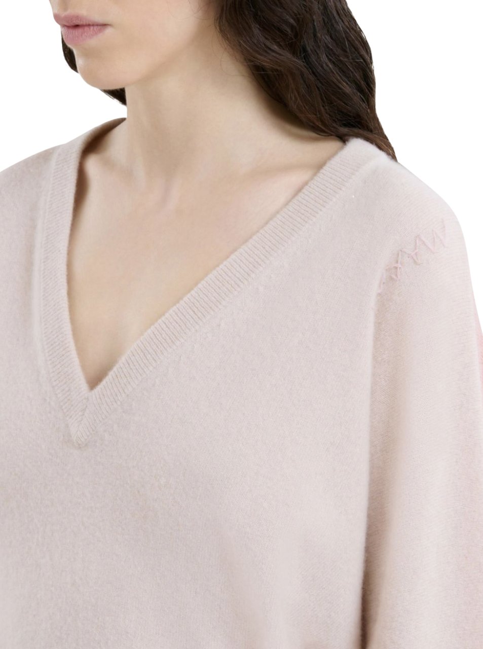 Marni V Neck Sweater Roze