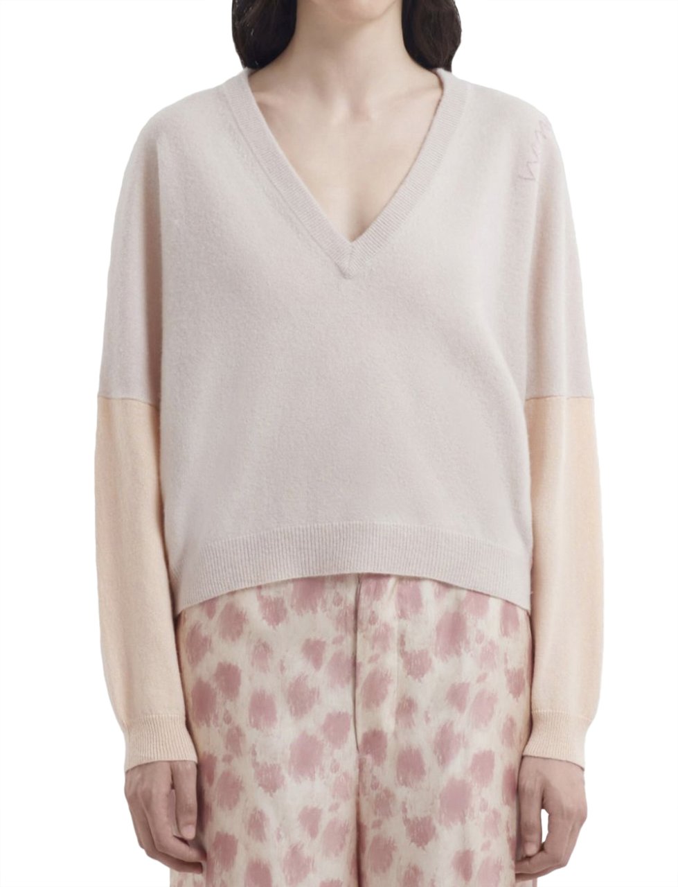 Marni V Neck Sweater Roze