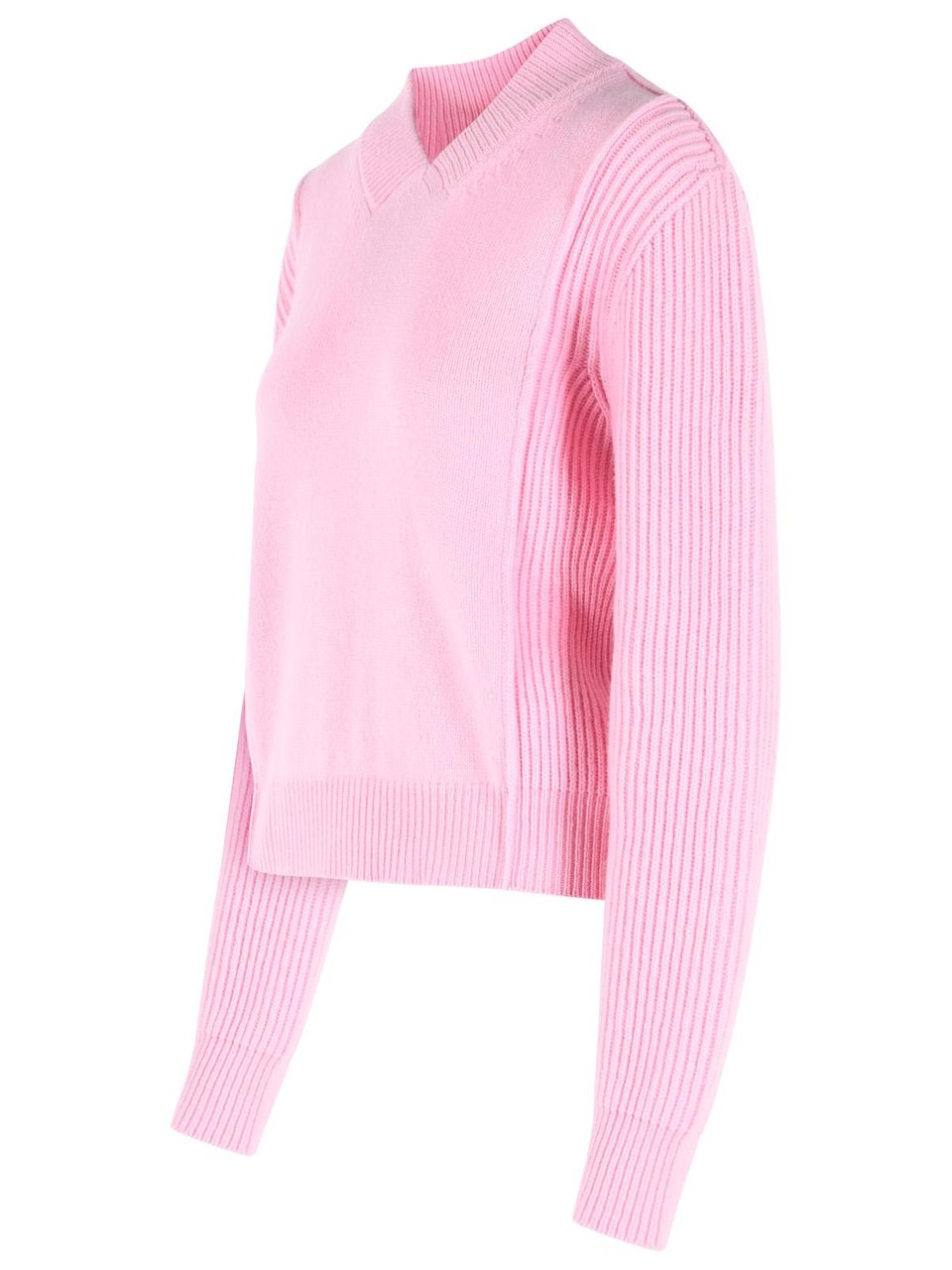 Marni Pink Virgin Wool And Cashmere Sweater Paars