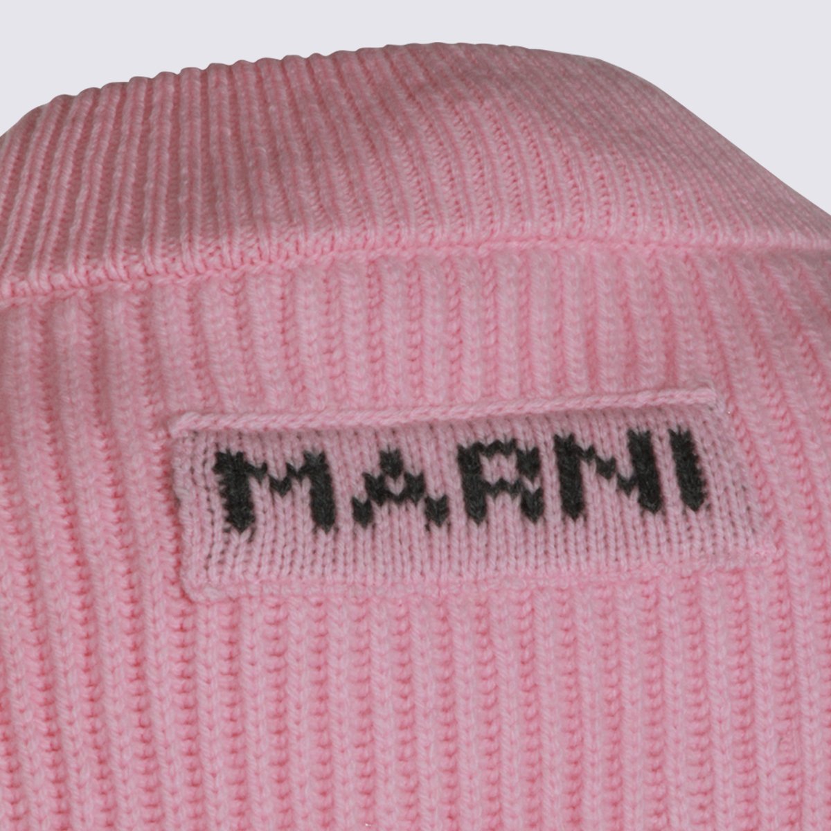 Marni Pink Virgin Wool And Cashmere Sweater Paars