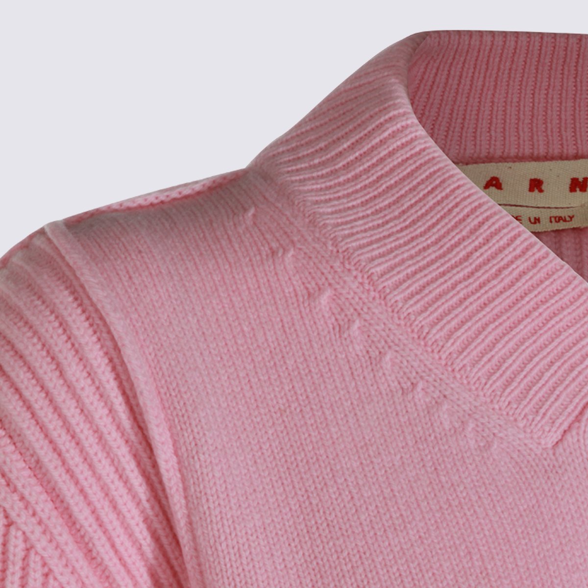 Marni Pink Virgin Wool And Cashmere Sweater Paars