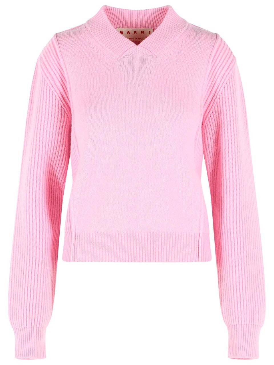 Marni Pink Virgin Wool And Cashmere Sweater Paars