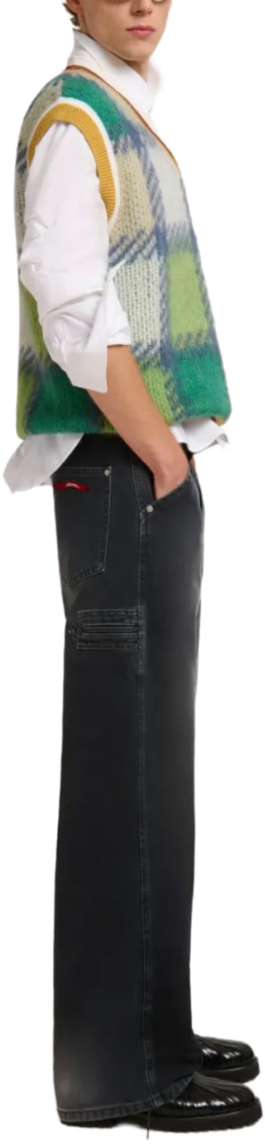 Marni V Neck Sweater Sea Green Groen