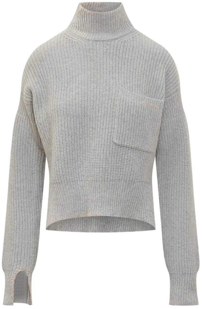 Marni Turtleneck Sweater Grey Grijs