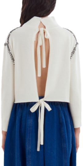 Marni Turtleneck Sweater Off White Wit