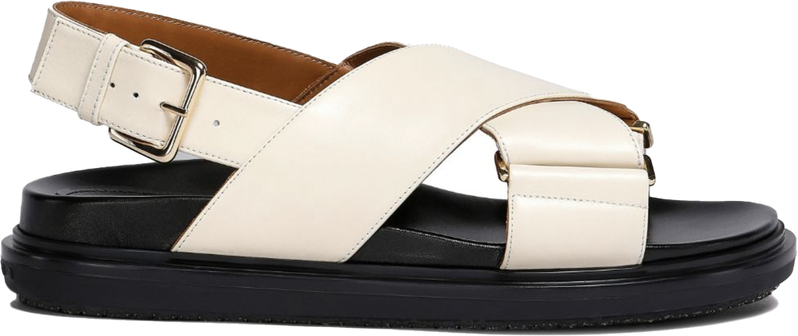 Marni Fb Criscross Sandal Beige Beige