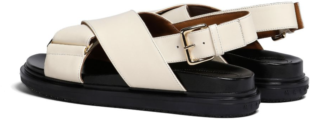 Marni Fb Criscross Sandal Beige Beige
